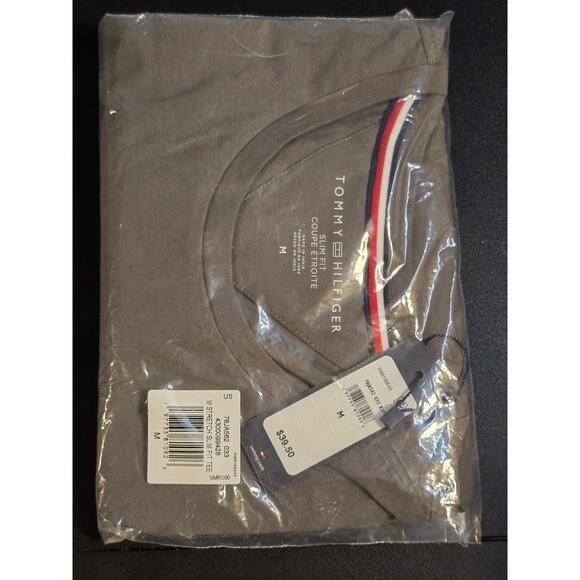 Tommy Hilfiger - Slim Fit T-Shirt - Medium - Shady Stone - NWT & PACKAGING - Picture 7 of 8